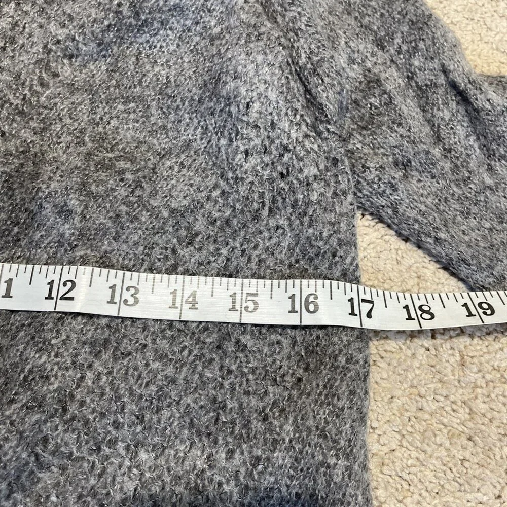 Siste's Italy Open Front Cardigan Duster Women's M Gray Mixed Weave Witchy Goth